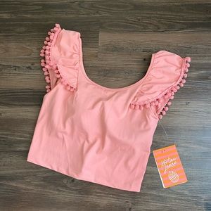 Kortni Jeane Flounce Swim Top